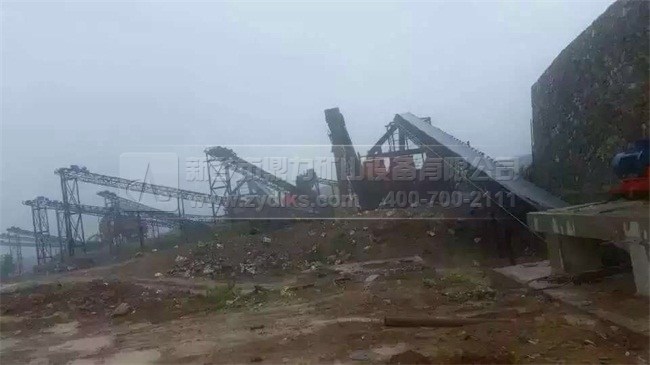 安徽鳳陽時產1200噸石料生產線