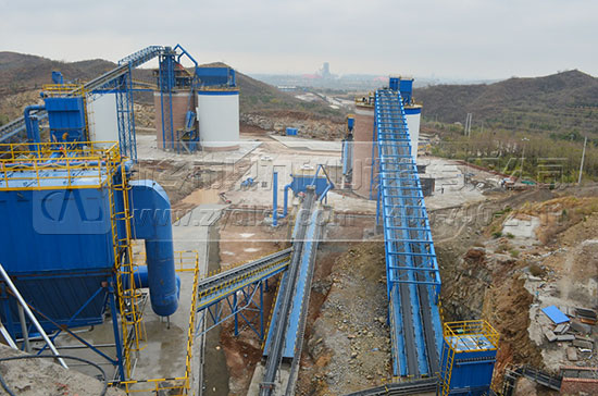 安陽中聯骨料有限公司第三條時產1200T/H砂石骨料線掠影