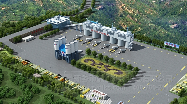 環保砂石生產線鳥瞰圖