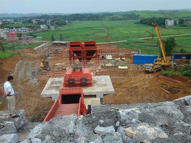 河卵石制砂生產線