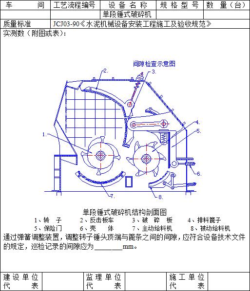 單段錘式破碎機結構圖