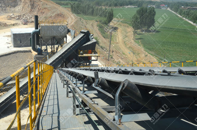 河北邢臺(tái)臨城中聯(lián)水泥石料生產(chǎn)線(xiàn)輸送