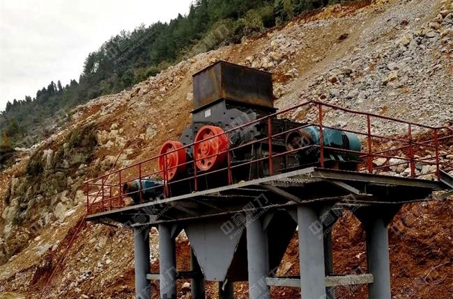 安裝完畢的制砂機(jī)